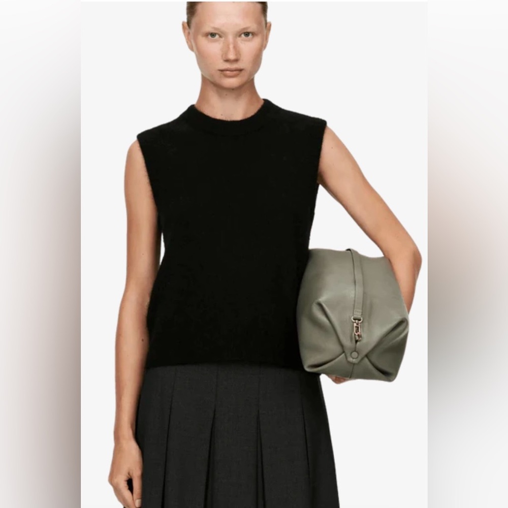 ARKET ALPACA-WOOL BLEND CREW NECK VEST Color Black Size S